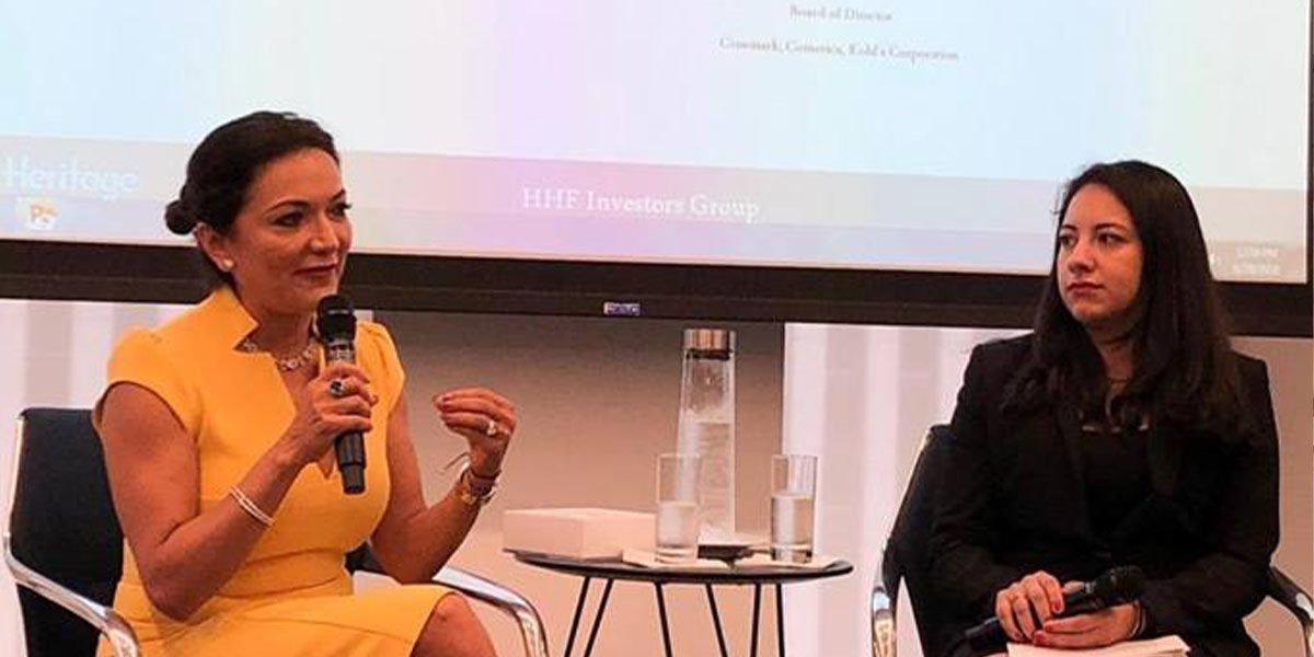 Nina Vaca discusses board diversity at Hispanic Heritage Foundation event